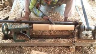 Wooden art, Woodcraft, wood turner machine