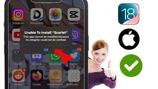 How to Fix Unable to Install Scarlet on iphone - ipad (iOS 18)