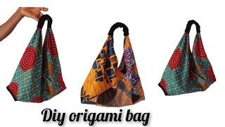 DIY origami bag tutorial • Easy DIY double-sided bag tutorial