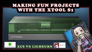 Making fun projects with the xTool S1 Laser Engraver (XCS vs Lightburn)