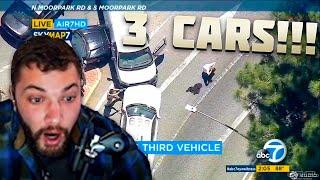 3 STOLEN VEHICLES IN ONE CAR CHASE - LVNDMARK REACTS