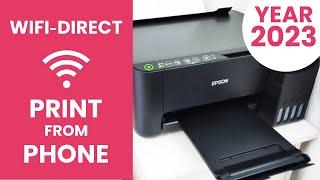 EPSON L3150 / L3250 / ET2700 WiFi Direct : Print document from phone to printer