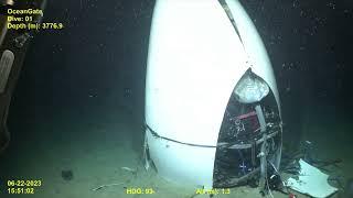 NEW VIDEO shows Titan submersible's tail on ocean floor after explosion