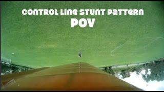 Control Line Airplane Stunt Pattern POV