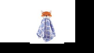 Hudson Baby Unisex Baby Security Blanket, Blue Fox, One Size