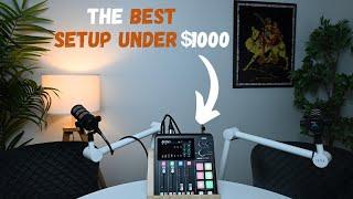 Best CHEAP 2 person  Podcast Setup for Beginners  under $1000 (Everything You Need to Start!)