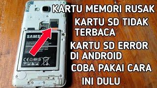 cara memperbaiki kartu sd yang rusak | kartu sd tidak terbaca | kartu sd error di android