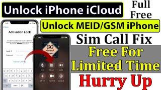 How to Bypass MEID/GSM iPhone iCloud with Sim Call Fix in Windows | Full Free For Limited Time