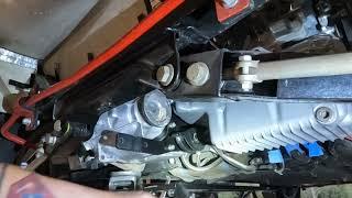 1984 Bertone X 1/9, Install transmission mount (5 speed)