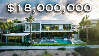 Touring A $18,000,000 Modern LA Style Mega Mansion On A Golf Course - Dubai Hills