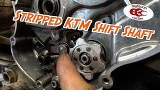 HOW DO YOU REPLACE A KTM SHIFT SHAFT | 2023 KTM 300XC | Highland Cycles | How To