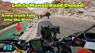 We Started Return Journey from Ladakh but got Stuck in Leh   | Hanle to Upshi | #himalayan450