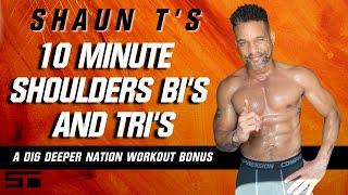 Shaun T's Dig Deeper Nation 10 Minute Workout Bonus Shoulders, Bi's and Tri's