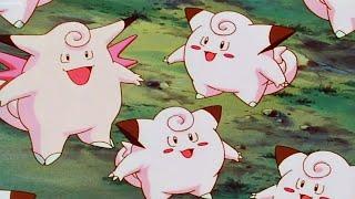 Multiple Clefairy evolve into Clefable