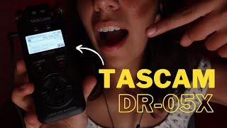 ASMR with the TASCAM DR-05X ️(new microphone**)