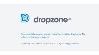 drag and drop file upload using dropzone js