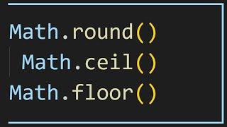 JavaScript Math.ceil, Math.floor, and Math.round Functions Explained