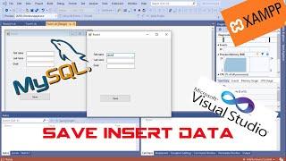 How to save/insert data to database using xampp vb.net