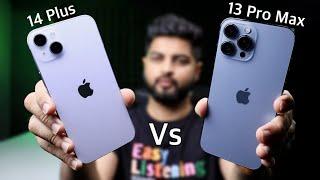 iPhone 14 plus vs iPhone 13 pro max Full Comparison Hindi | Battery | Camera | Gaming | Mohit Balani