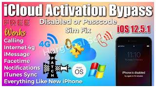 iOS 12.5.x | Sim Fix | Checkra1n 12.2 Patch | Passcode Or Disabled iPhone | iCloud Activation Bypass