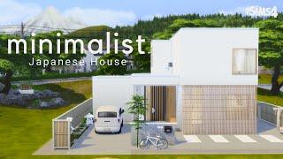 MINIMALIST JAPANESE HOUSE | Snowy Escape | No CC | The Sims 4 Stop Motion Build