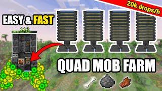 *NEW* BEST MOB FARM For Minecraft Bedrock