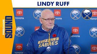 Mattias Samuelsson Returns To Sabres Lineup | Buffalo Coach Lindy Ruff Pregame vs Montreal