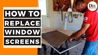 How to Replace a Window Screen - How to Replace a Torn Window Screen