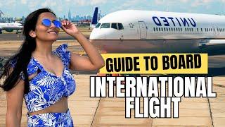 Beginner's Guide first time flight journey tips International Flight from India Step By Step Guide