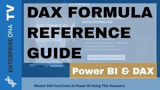 DAX Formula Reference Guide Download From Enterprise DNA