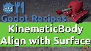 Godot Recipe: 3D KinematicBody: Align with terrain