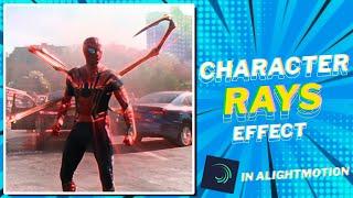 Character Rays Effect AE inspired in Alightmotion Tutorial