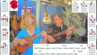 Well Meet Again  Vera Lynn. Anzac Day 2020 Margaret and Justin Reed,Hutt Valley Ukulele Orchestra