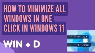 Windows 11: How to Enable Show Desktop Button in Taskbar | How To Minimize All Windows At Once Win11