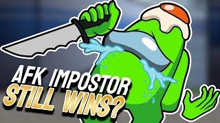 Salty Impostor Pulls off an AFK Win | Among Us