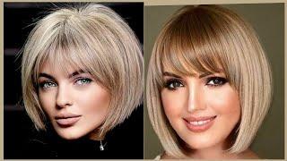 Top Trendy Short Bob Haircuts With Bangs For Women 2024 Short Hair Hairstyles Viral Images