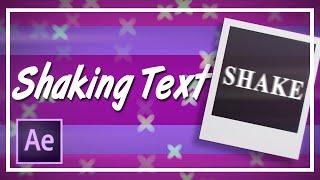 How to Make Text Shake in After Effects || Tutorial