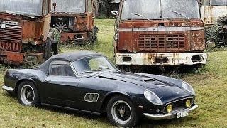 Rare Ferrari found rusting in an abandoned French barn