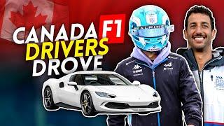 What the F1 DRIVERS DROVE to the 2024 CANADIAN GP
