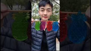 Rainbow pineapple  jelly candy  #shorts #tiktok