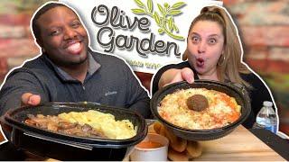 Destroying Olive Garden! [Mukbang + Italy TRIVIA]