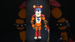 How to make Glamrock Freddy from FNAF With CLAY#satisfying #shorts