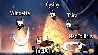 Hollow Knight - Speedrunner vs. 4 Hunters ft. @Windette @neoexilirus @cysipy @tsirakura1684