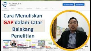 Cara Menuliskan Gap Penelitian pada Latar Belakang