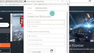 How to create account on Origin (Quick instruction)