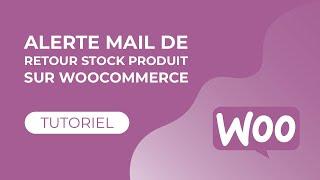 Créer une alerte de retour en stock produit sur WooCommerce