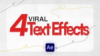 Easy Text Animations & Stylizations (After Effects)