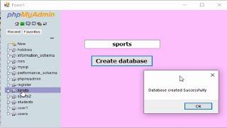 create a new  database Mysql  in VB.net