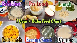 1 YEAR BABY FOOD CHART WITH DIFFERENT TYPES OF BABY FOOD RECIPES Baby Food Diet️ #vlog #babyfood
