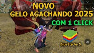 NOVO! COMO COLOCAR MACRO DE GELO AGACHANDO NO EMULADOR BLUESTACKS 5 FF 2025